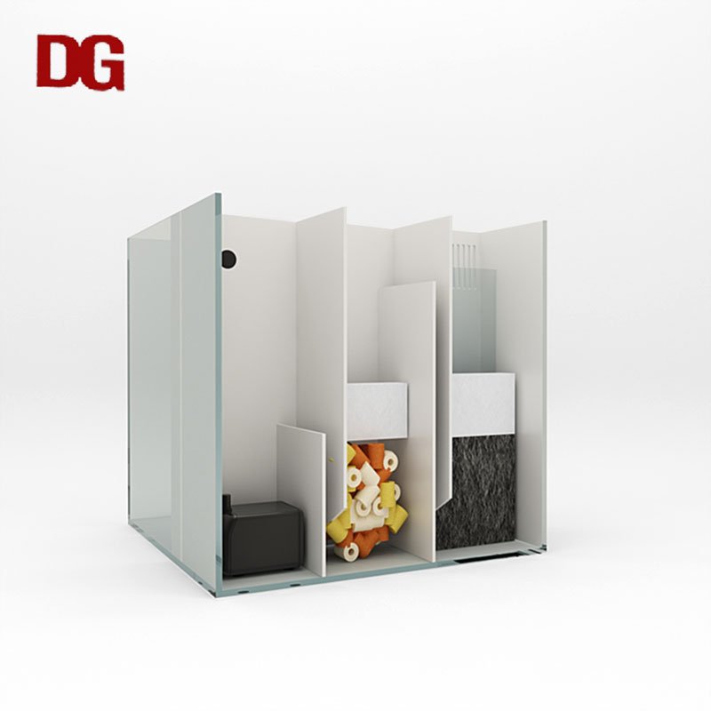 Wholesale Custom Glass Small Aquarium Fish Tank Modern Home Office Bar Counter Decorated Fish Tank Aquarium