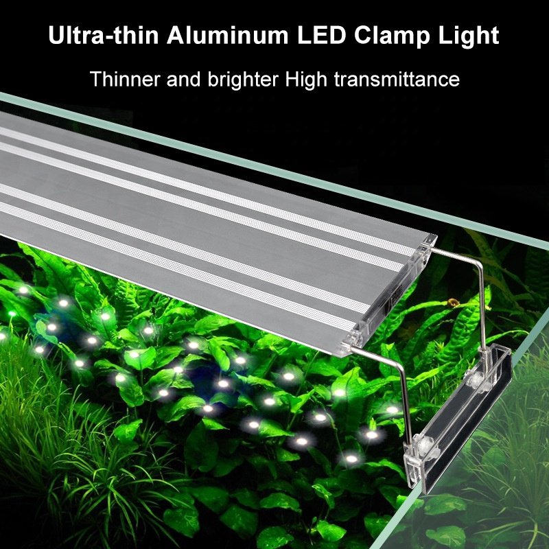 Factory supply Super fish tank light soft non eye harming LED aquarium light for aquascape fish tank grow light