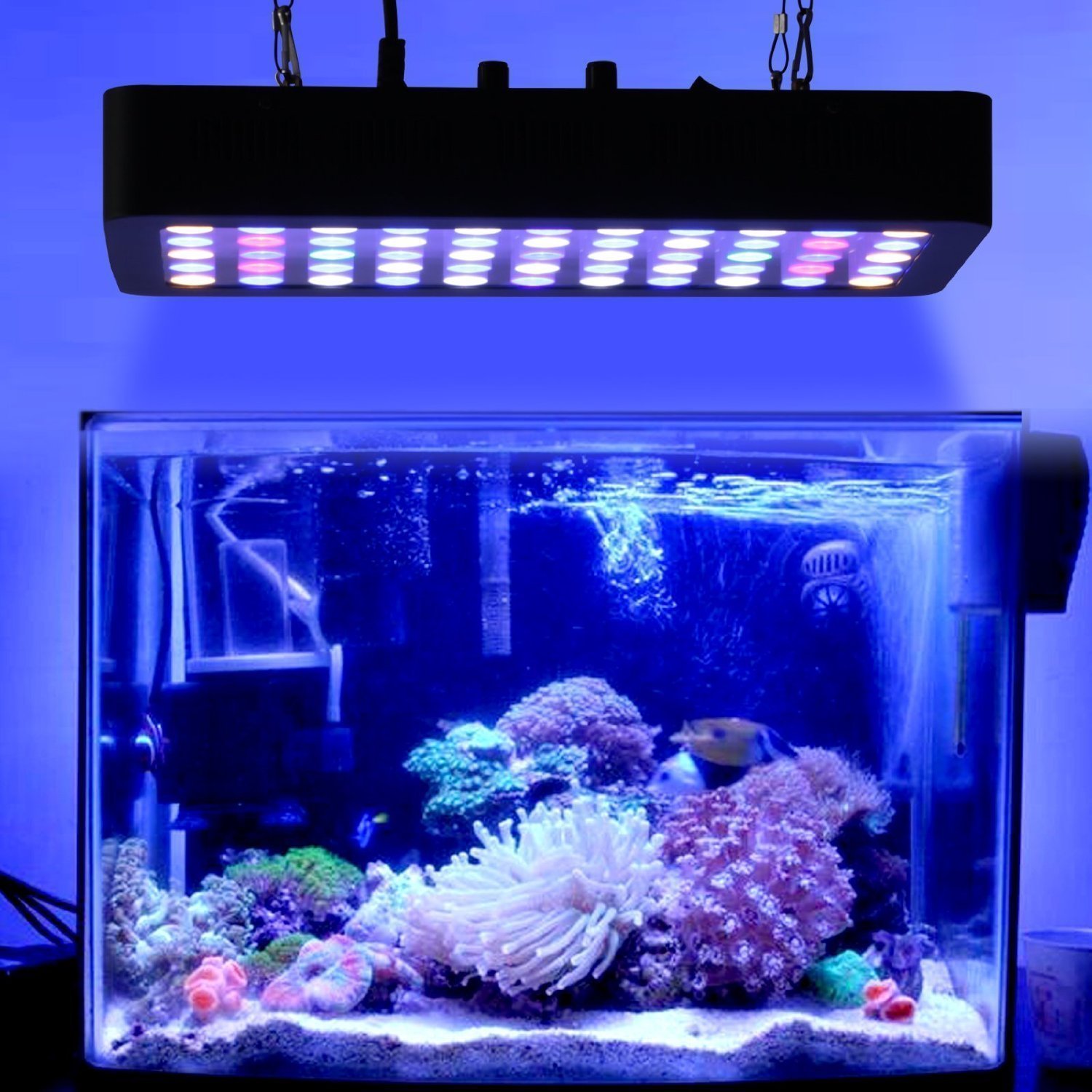 55x3w Dim Full Spectrum 8 Bands Colo Aquarium Led Light For Fish Tank Reef Coral Light
