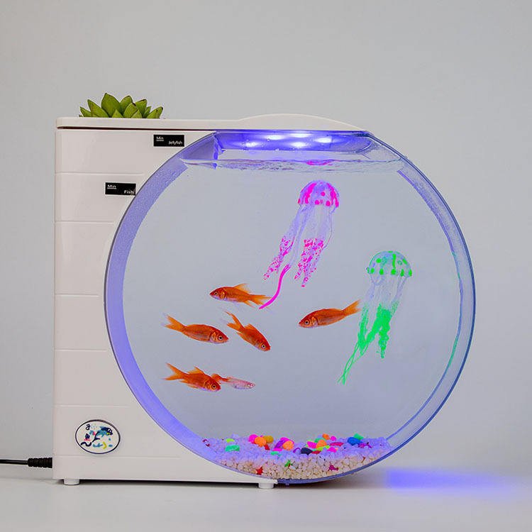 Source Merchant Customization desktop mini aquarium fish tank home decoration aquariums fish tanks for jellyfish aquarium