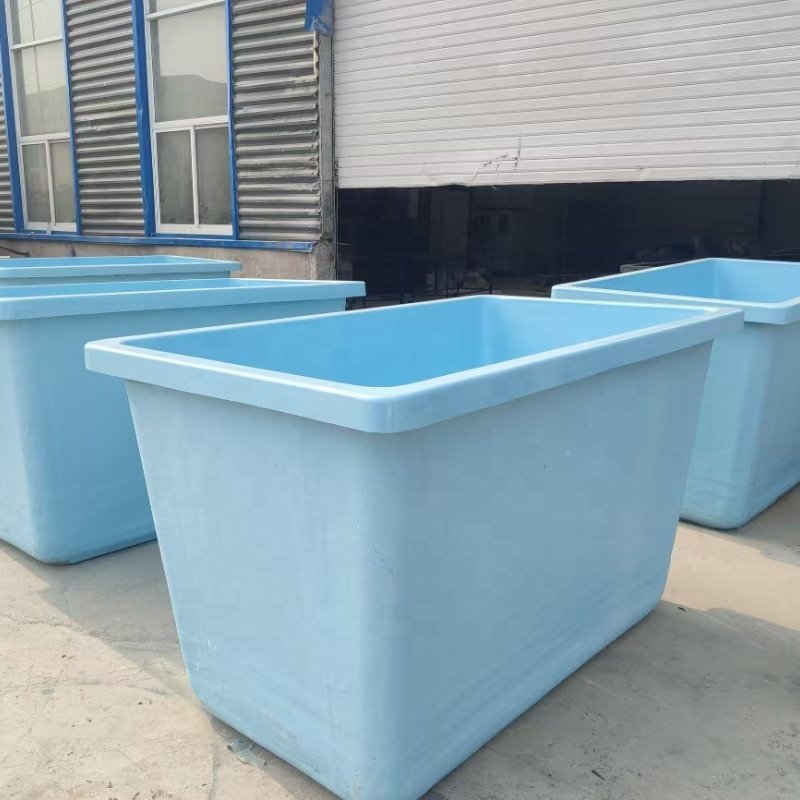 China manufacturer wholesale aquarium koi pond FRP fiberglass fish tank with viewing window and filtration room