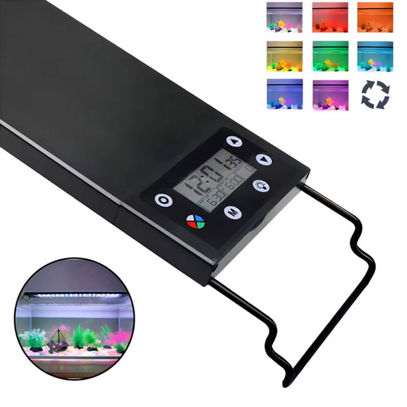 NAUTIEYE FG167 24/7 DIY Auto on off Full Spectrum Adjustable Brightness Ip68 Waterproof Professional LED Aquarium Light Wrgb