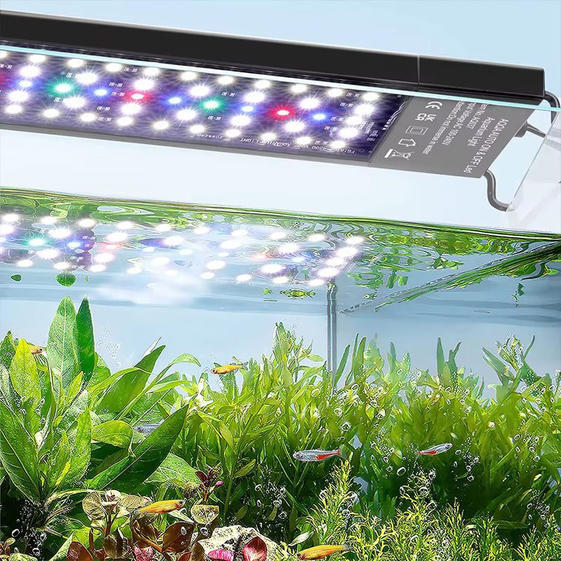 NAUTIEYE FG167 24/7 DIY Auto on off Full Spectrum Adjustable Brightness Ip68 Waterproof Professional LED Aquarium Light Wrgb