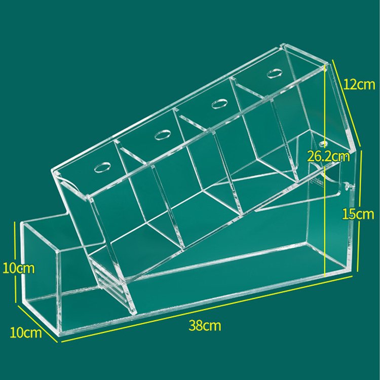 Relaxlines Small Aquarium Led Acrylic Creative Aquariums Square Tabletop Fish Tank with 2.5w Water Pump