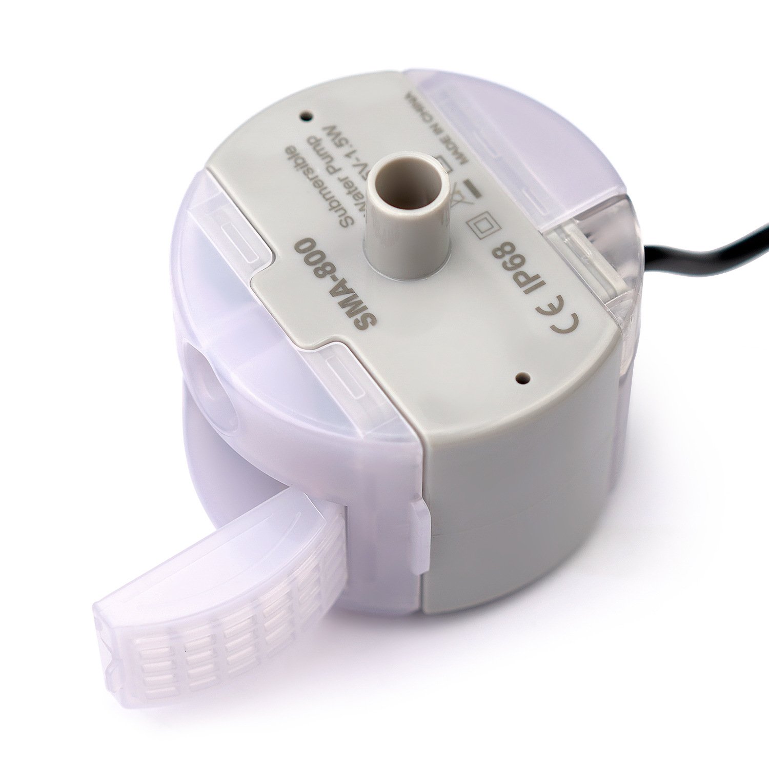 DC 5V MINI Water Pump with LED Light for Pet Cat Dog Fountain and Fish Tank 1.5W Small USB Electric Submissive Aquarium Pump