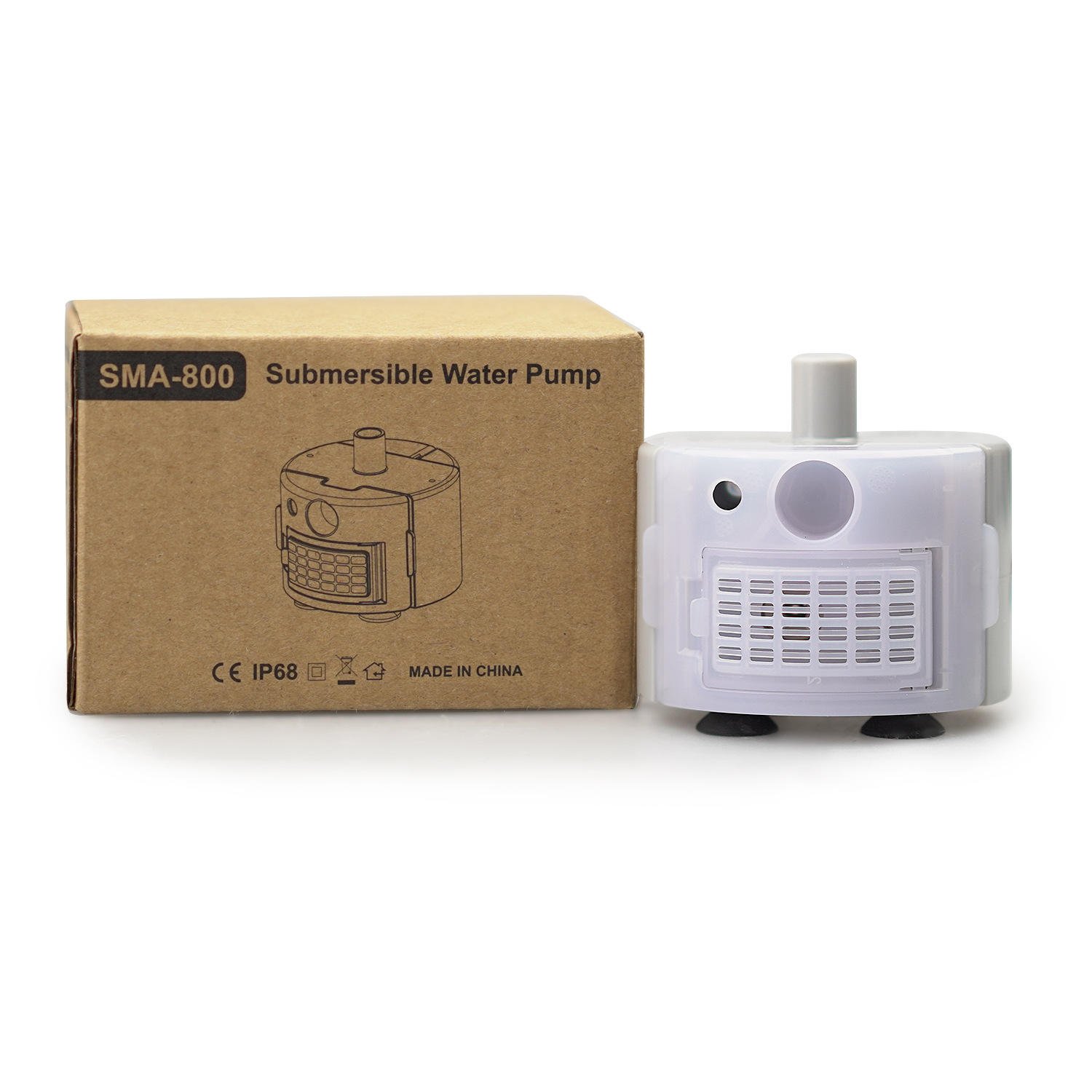 DC 5V MINI Water Pump with LED Light for Pet Cat Dog Fountain and Fish Tank 1.5W Small USB Electric Submissive Aquarium Pump