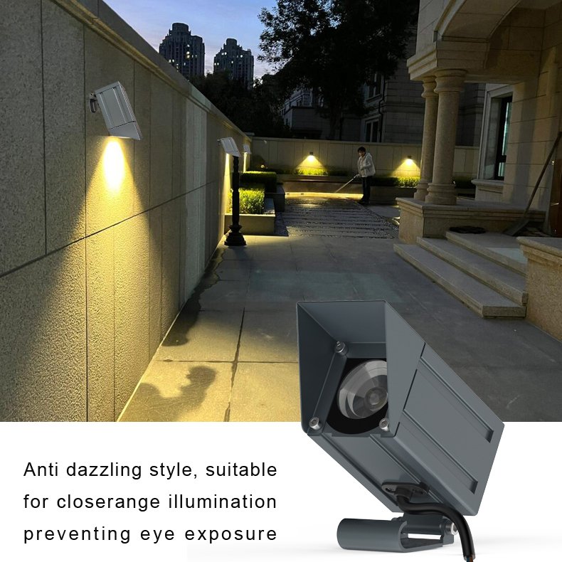3W LED Spotlights Wall Washing Lights Outdoor Waterproof Narrow Beam Floodlight 180 Degree Adjustable Building Landscape lamp
