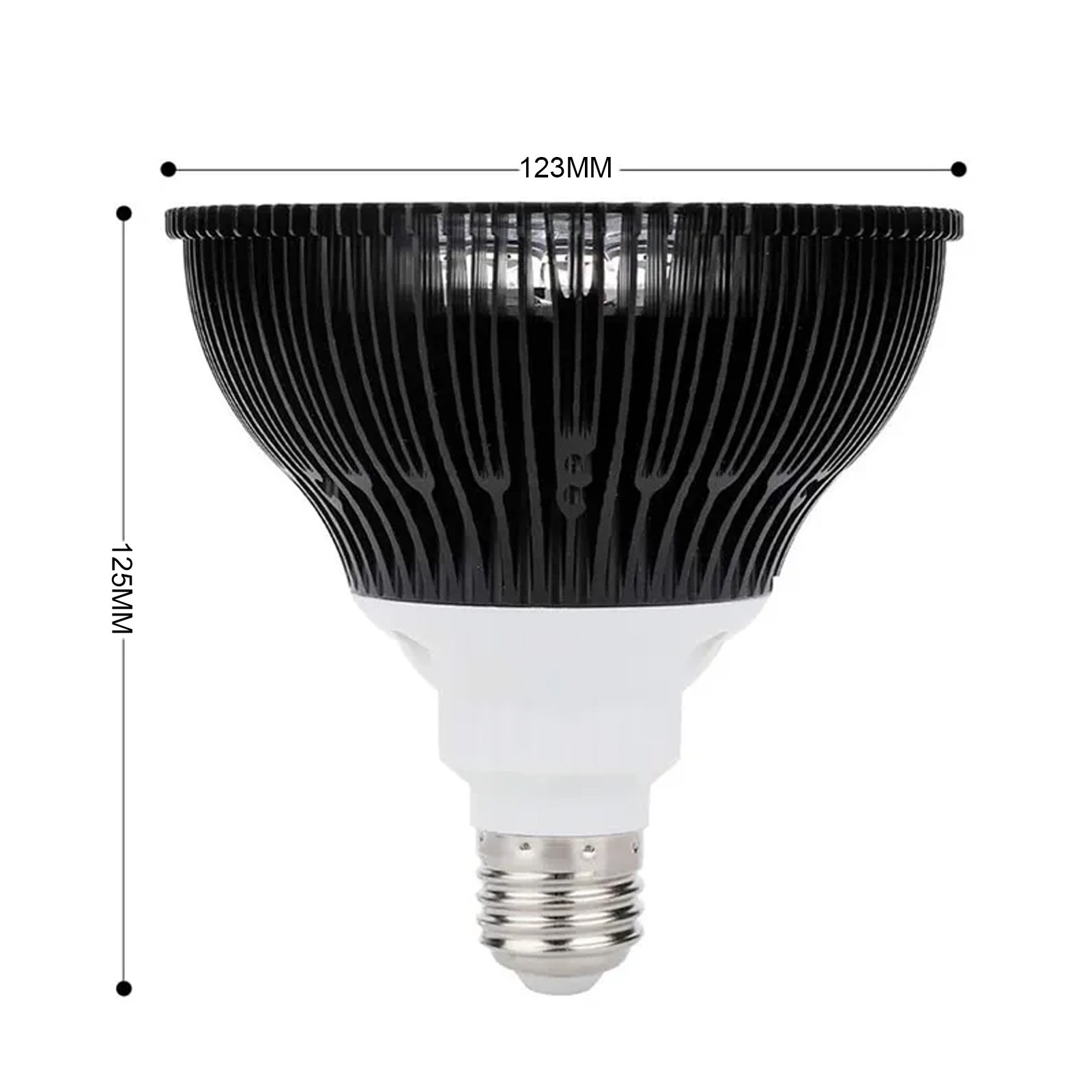 Cusomik 54 Watt Led Aquarium Light Bulb Full Spectrum E27 Base White Blue Grow Lamp for Coral Saltwater Fish Tank Reef Light