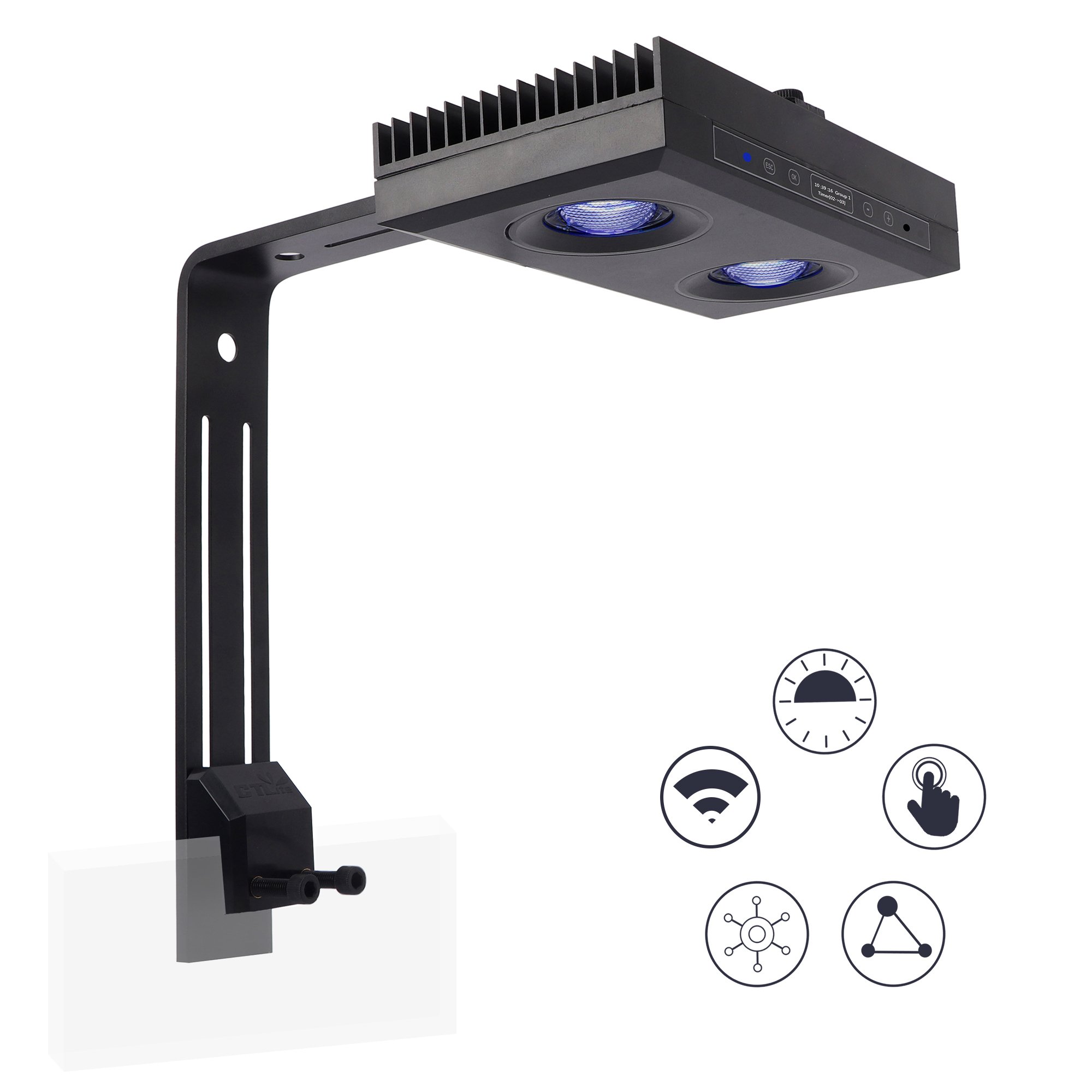 CTlite 95W AquaStar 6 channels Sunrise Sunset Moon Simulating Natural lighting for Fish/Coral Tank Aquarium Lights