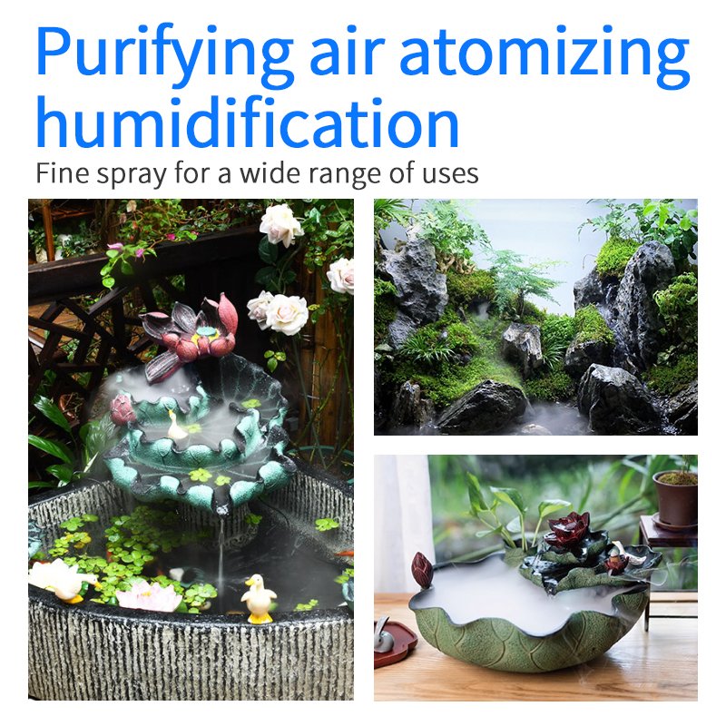 WEEK New Type High Fog Volume Ultrasonic Atomizer For Rockery Bonsai And Aquarium Indoor Humidifier Fish Tank Humidification