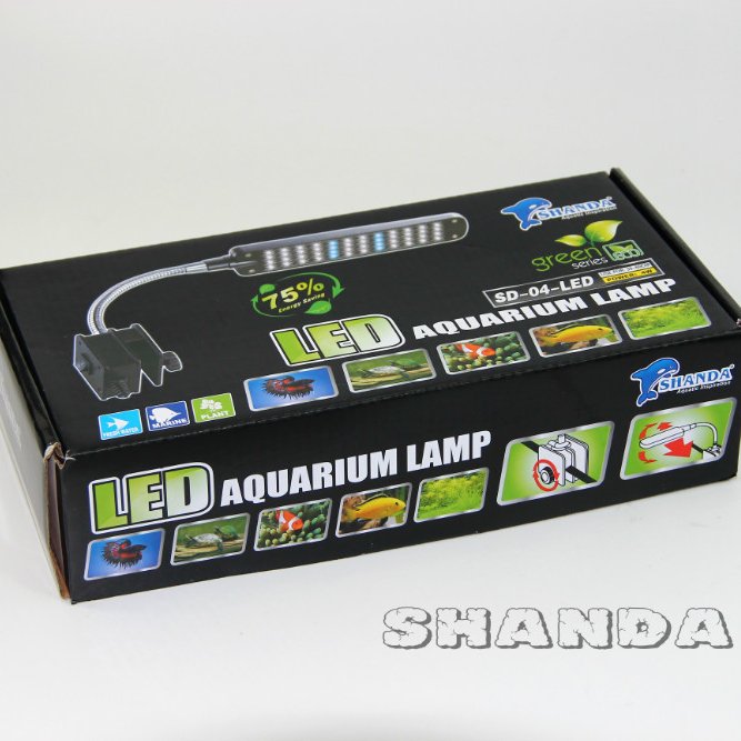 Aquarium SHANDA Flexible White and Blue Aquarium LED Light mini-lamp