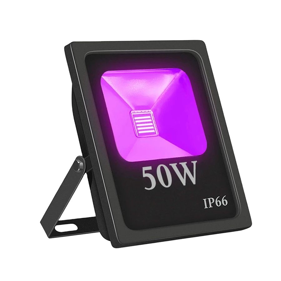 IP66 Waterproof High Power UV Black Lights with Plug Ultraviolet Floodlight for Party Stage Paint Decor 30W 50W UV Flood Light