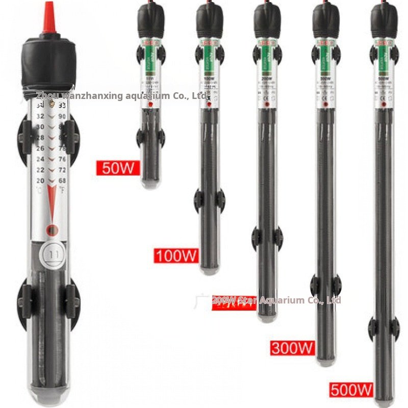 Jebo heating rod light sea fish tank heating rods explosion-proof glass constant temperature 50/100/200/300/500W W