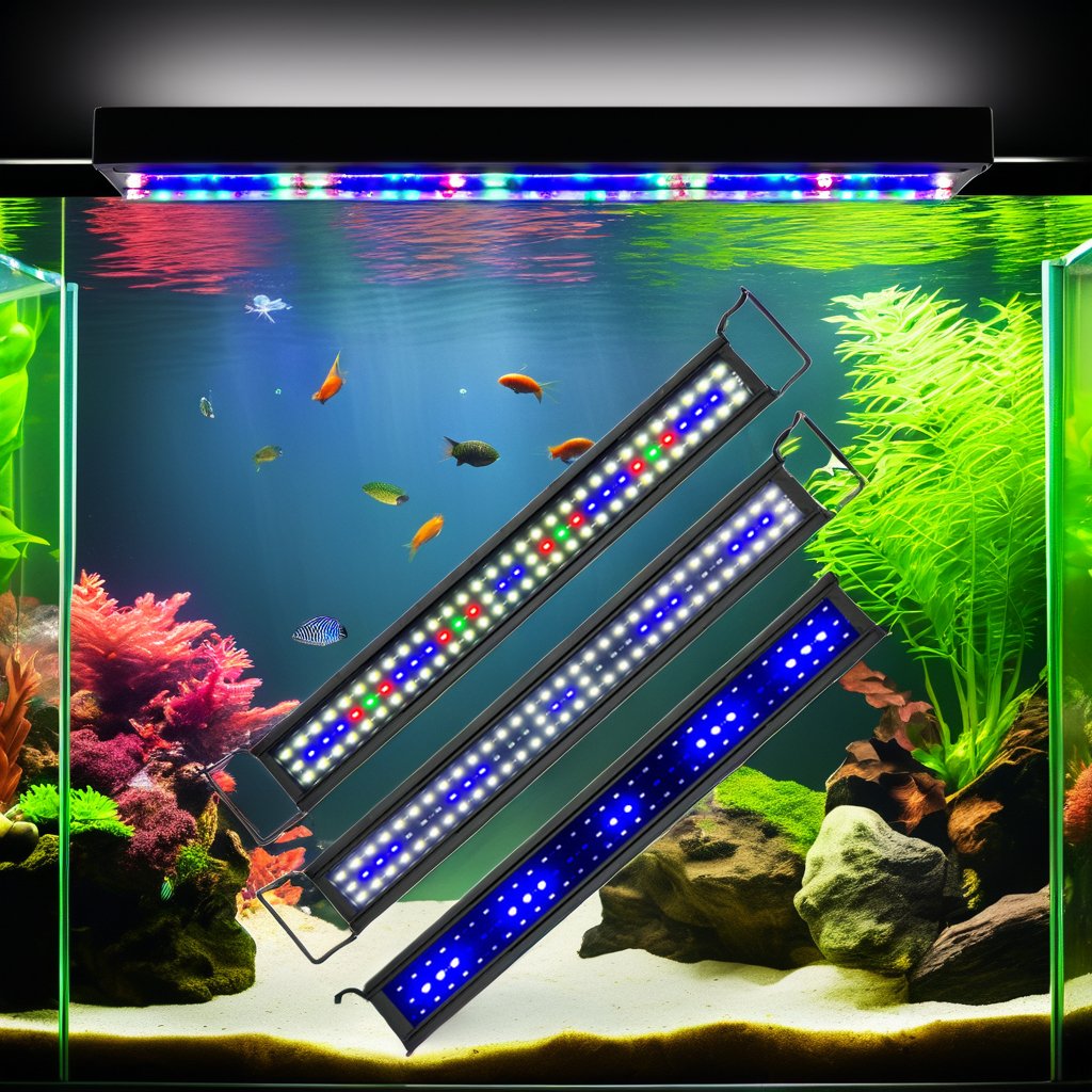 Hot Selling 60W Full Spectrum Marine Aquarium LED Lighting Fish Coral Tank Lamp with Changeable Emitting Color