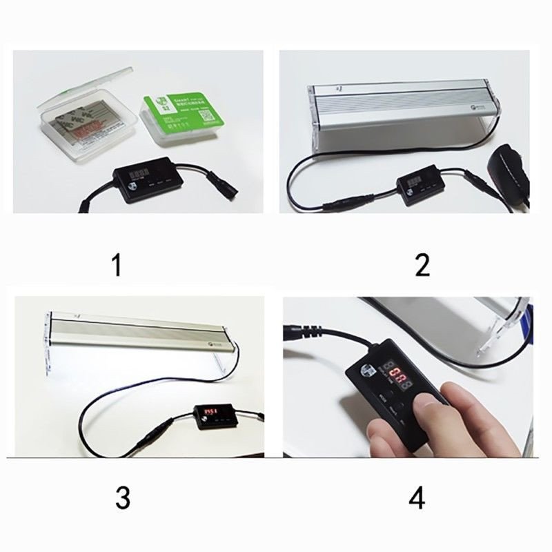 S2 PRO Digital Sunrise Sunset Aquarium Light Timer Controller Dimmer With LCD Display