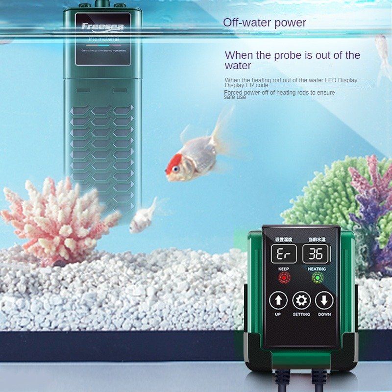 Freesea 50W-1200W Variable frequency Energy Saving Intelligent Touch Screen External Controller Adjustable PTC Aquarium Heater