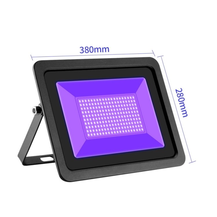 100W LED Black Light 50W Blacklight UV Flood Light with Plug Switch 200W IP66 Waterproof 365nm Black Flood Light For Disco Party