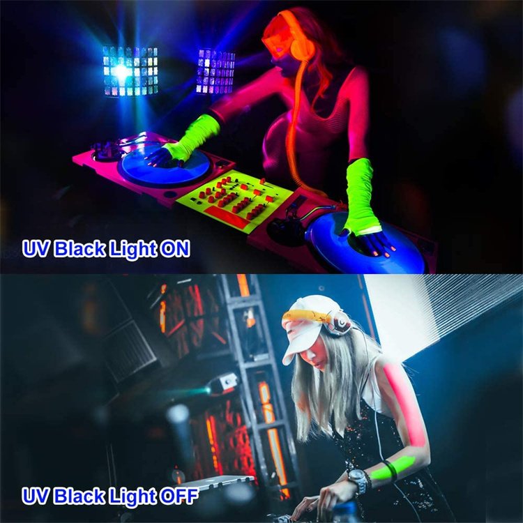 100W LED Black Light 50W Blacklight UV Flood Light with Plug Switch 200W IP66 Waterproof 365nm Black Flood Light For Disco Party