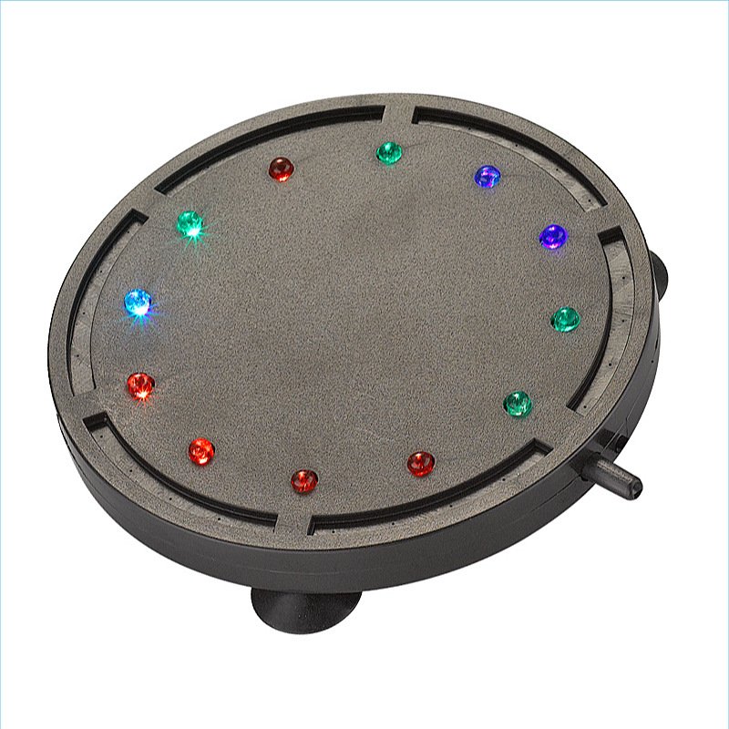 HoneyFly LED Underwater Aquarium Light 100-240V 1W 1.2W IP68 Waterproof Bubble Maker 12 LED Light Submersible Aquarium
