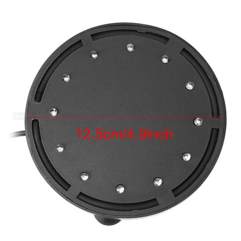 HoneyFly LED Underwater Aquarium Light 100-240V 1W 1.2W IP68 Waterproof Bubble Maker 12 LED Light Submersible Aquarium