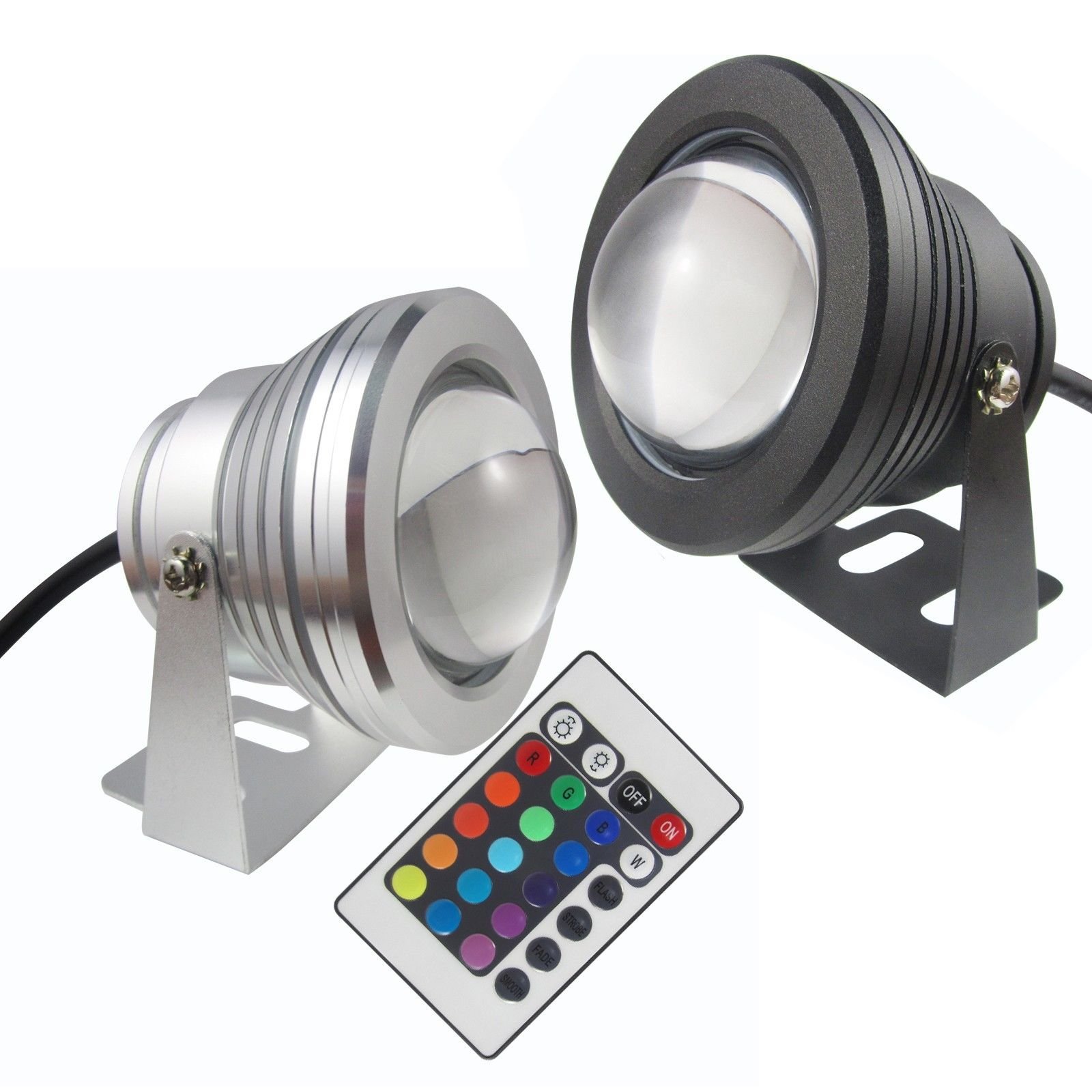 Aluminium Alloy 10w Rgb Led Pool Fountain Lamp Dc 12v Ip68 Led Underwater Light With Remote Control