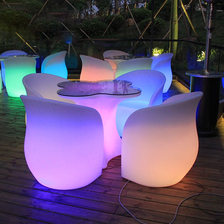 Glowing Color Changing Led Led Light Japanese Aquarium Bar Table