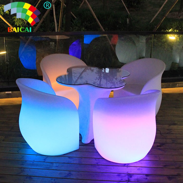 Glowing Color Changing Led Led Light Japanese Aquarium Bar Table