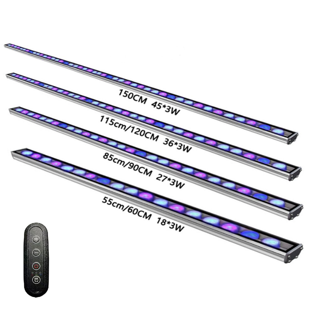 aquarium led bar 60CM/90cm/120cm Led Aquarium Light aquatic coral reef used aquarium led lighting with dimmer and timer bracket