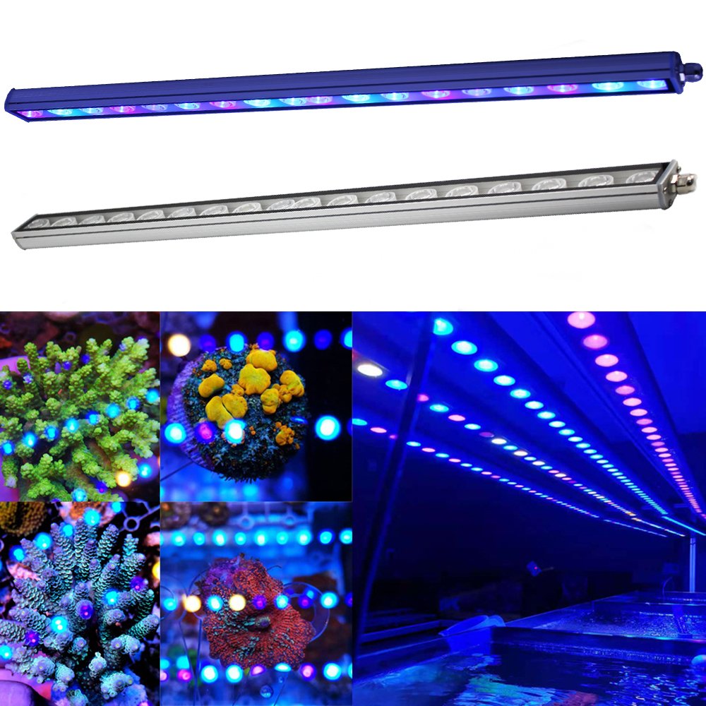 aquarium led bar 60CM/90cm/120cm Led Aquarium Light aquatic coral reef used aquarium led lighting with dimmer and timer bracket