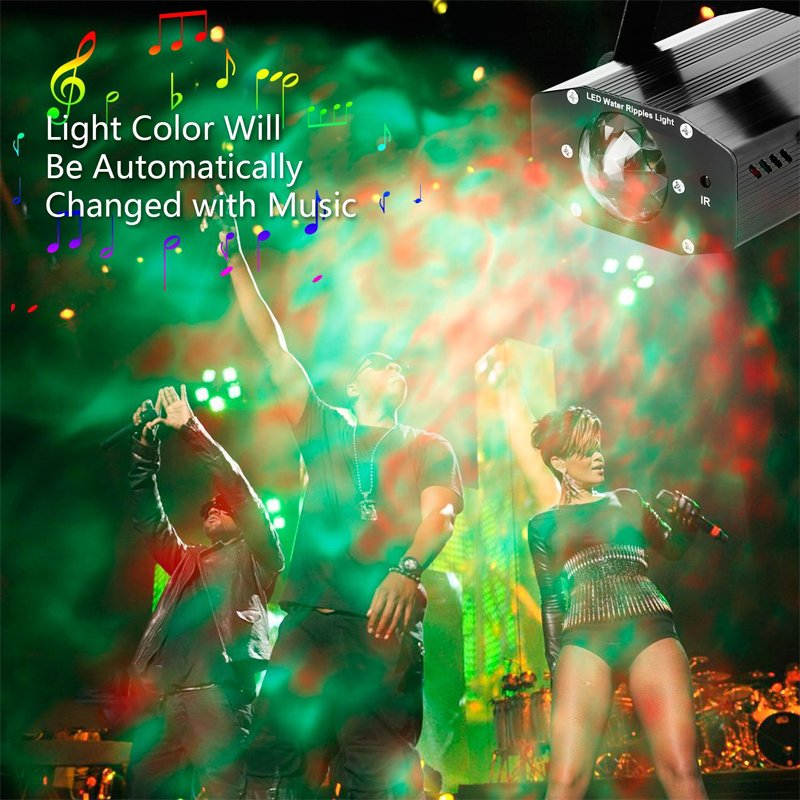 Aluminium Alloy Aquarium Water Ripple Lights RGB LED Party Light Projectors