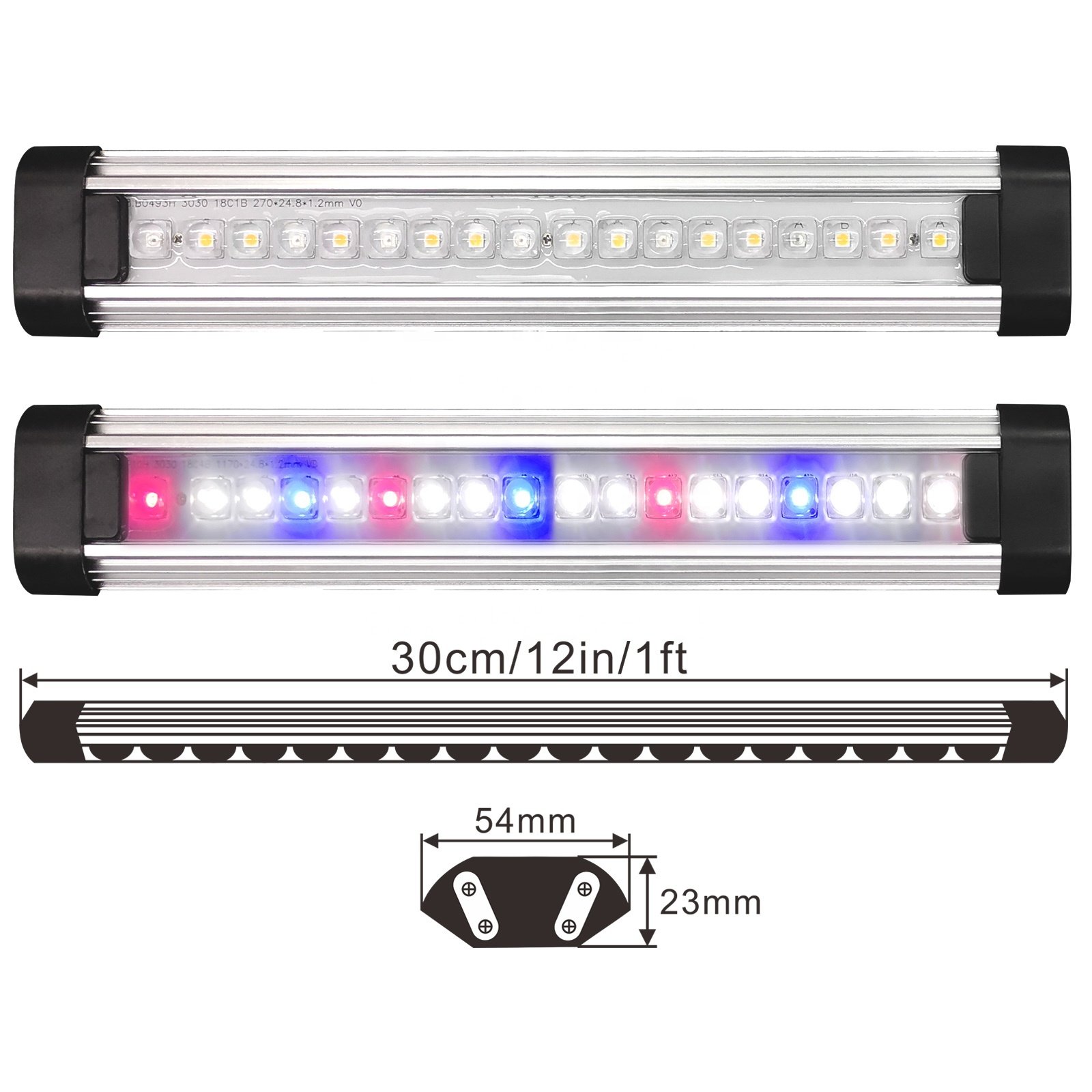 Virified China Supplier Red Blue White LED Aquarium Lamp 6000K Cold White Led Aquarium Light Bar for Fish Tank and Aquatic Plant