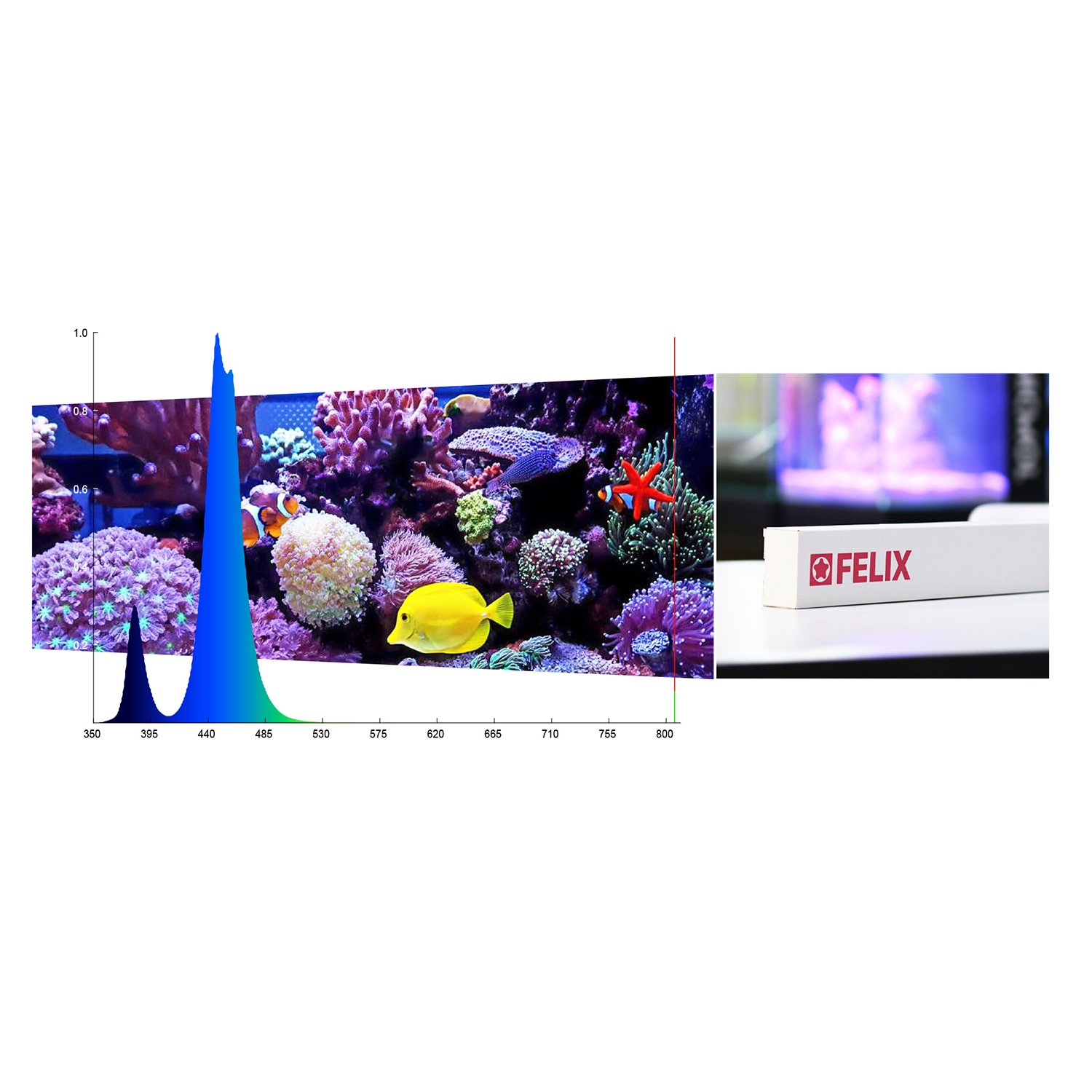 MICMOL New Aquarium LED Light G2 Felix for 60-170cm Saltwater Freshwater Tank lighting