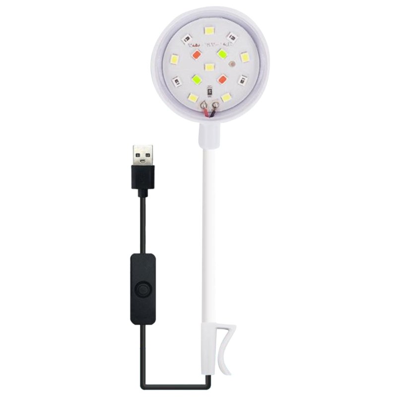 Small Aquarium Fish Bowl LED Light Plastic Lightings Aquariums & Accessories Small Plastic Water Tank Plastic Toy Fish Cylinder