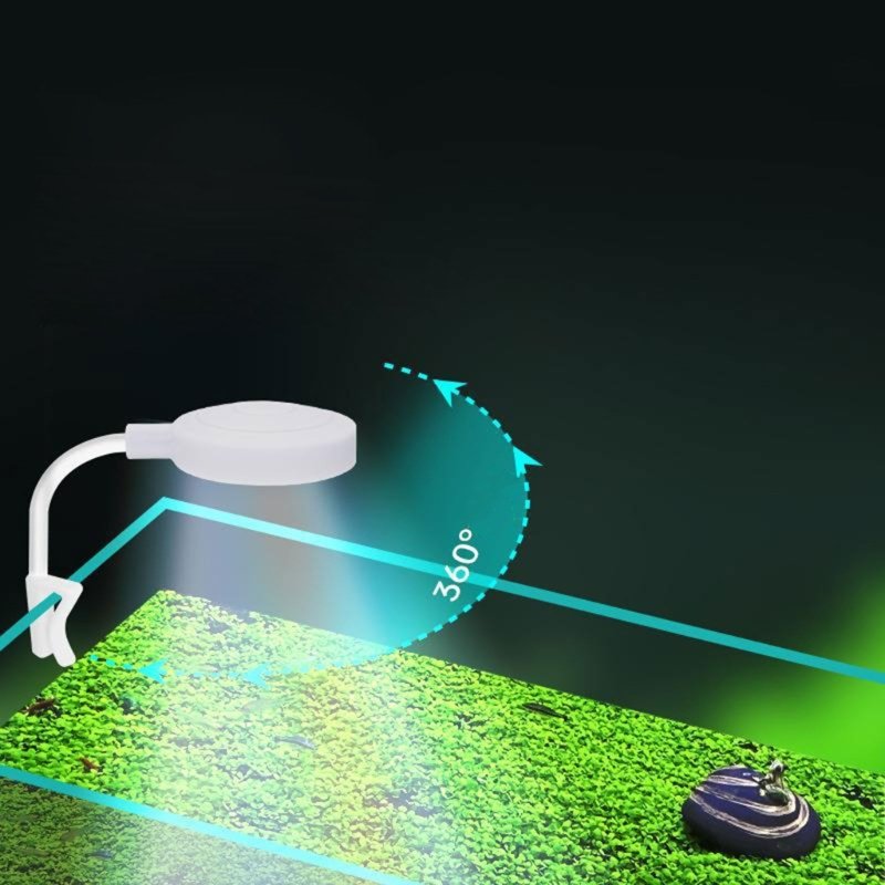 Small Aquarium Fish Bowl LED Light Plastic Lightings Aquariums & Accessories Small Plastic Water Tank Plastic Toy Fish Cylinder