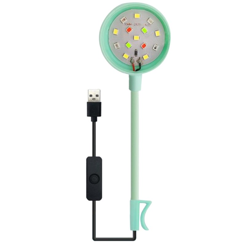 Small Aquarium Fish Bowl LED Light Plastic Lightings Aquariums & Accessories Small Plastic Water Tank Plastic Toy Fish Cylinder