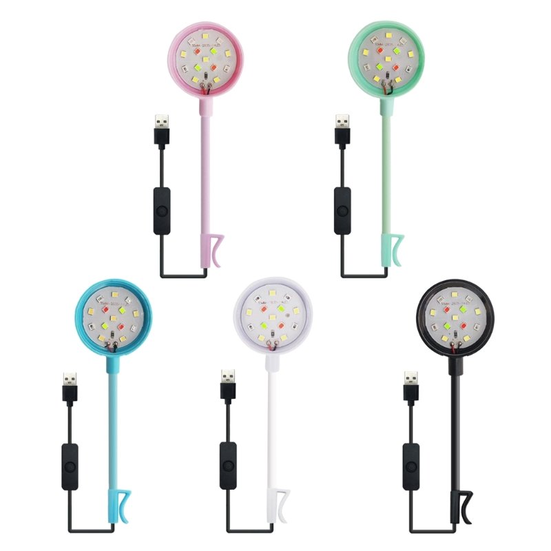 Small Aquarium Fish Bowl LED Light Plastic Lightings Aquariums & Accessories Small Plastic Water Tank Plastic Toy Fish Cylinder