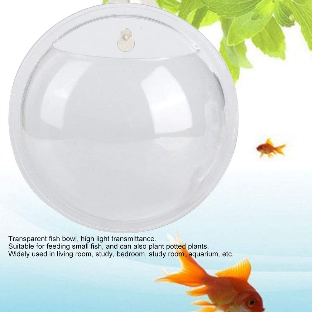 Manufacturer Custom OEM/ODM Popular Creative Clear Acrylic Hanging Fish Tank Wall Mounted Clear Acrylic Flower Pot Decoration