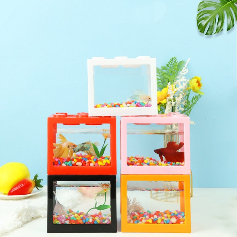 Desktop Living Room HD Mini Mute Aquarium Mini Fish Tanks Betta Fish Tank Aquarium Tank