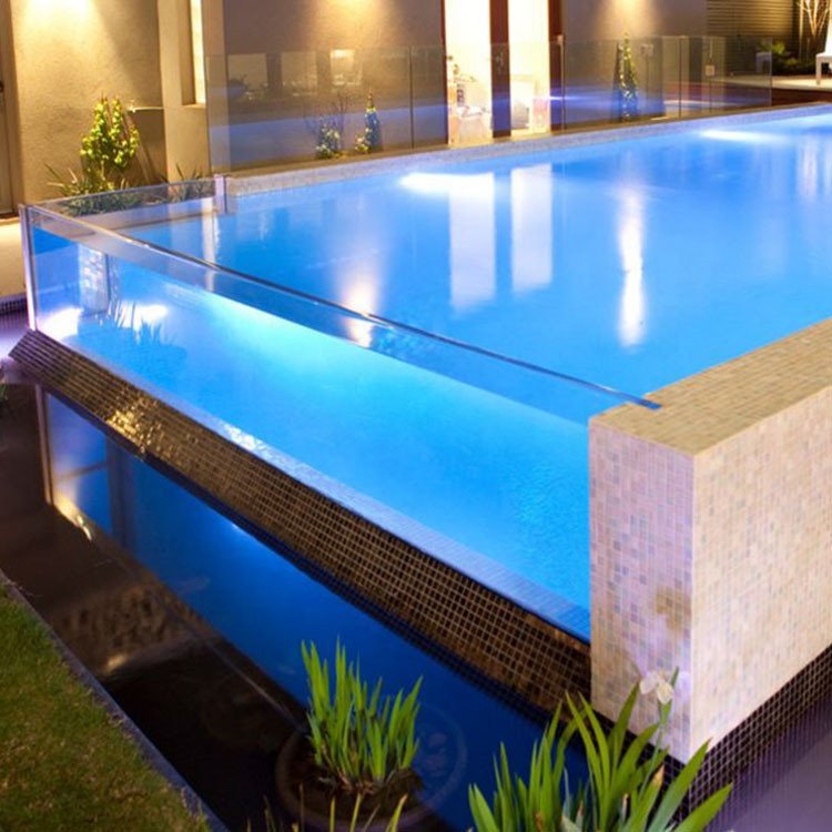 Factory Supply 70-200mm Thick Transparent Clear Plastic Pmma Glass Full Acrylic Sheet Panel For Outdoor Swimming Pool Wall