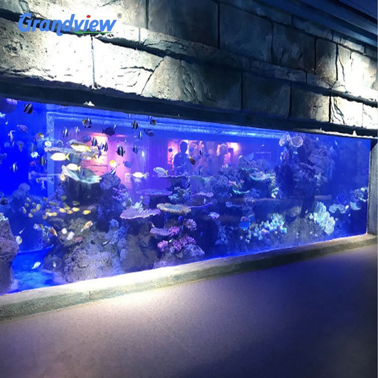 Grandview Custom Size Large Transparent Acrylic Fish Tank Laser Cut Clear Acrylic Aquarium