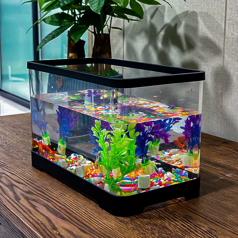Sunsun Ultra White Glass HE Series Small Plastic Fish Tank for Living Room HE-300 HE-380 HE-480