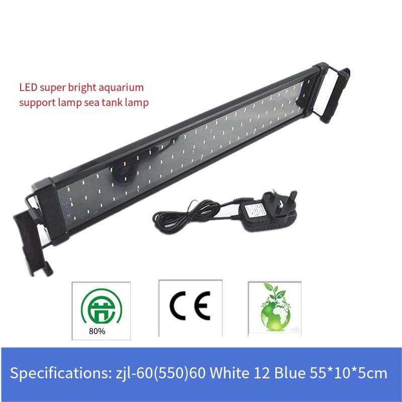 led aquarium lamp aquarium stand light blue and white light aquatic grass lamp fish tank lighting light pet fish tank