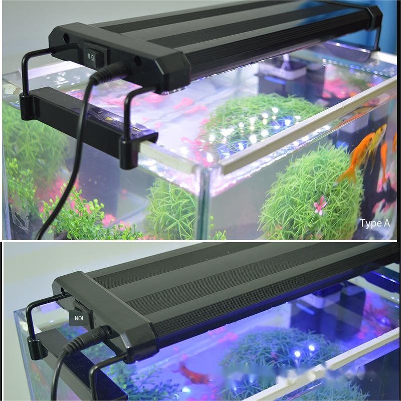 led aquarium lamp aquarium stand light blue and white light aquatic grass lamp fish tank lighting light pet fish tank
