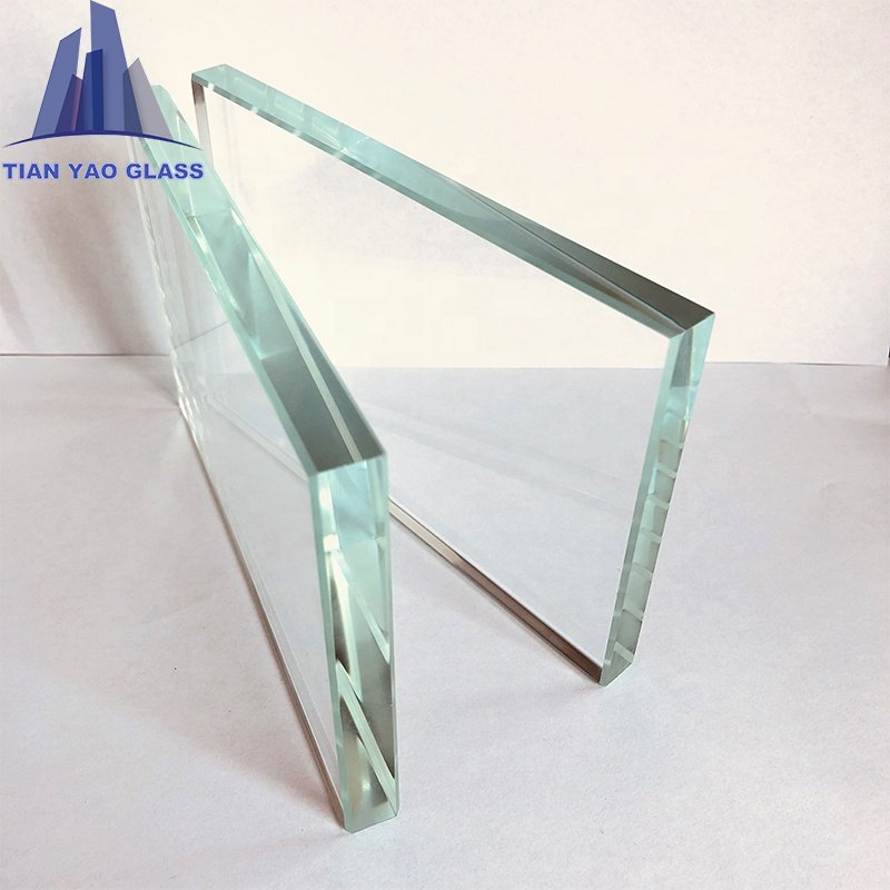 Customizable sizes 3mm 4mm 6mm white aquarium low iron glass for fish tank