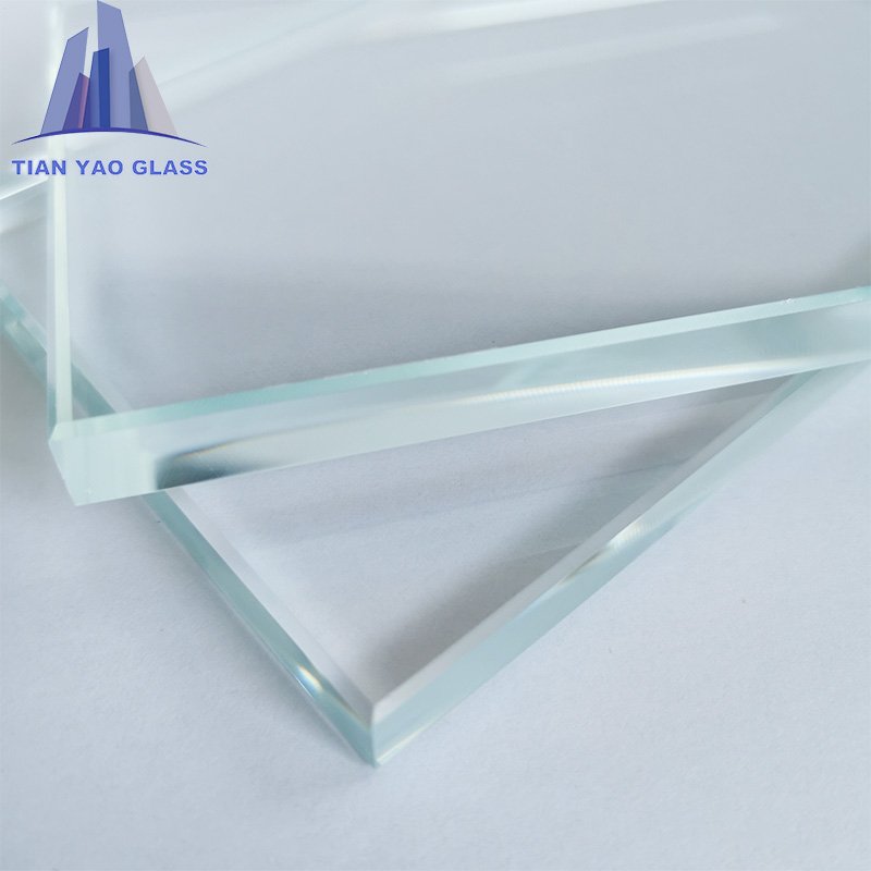 Customizable sizes 3mm 4mm 6mm white aquarium low iron glass for fish tank