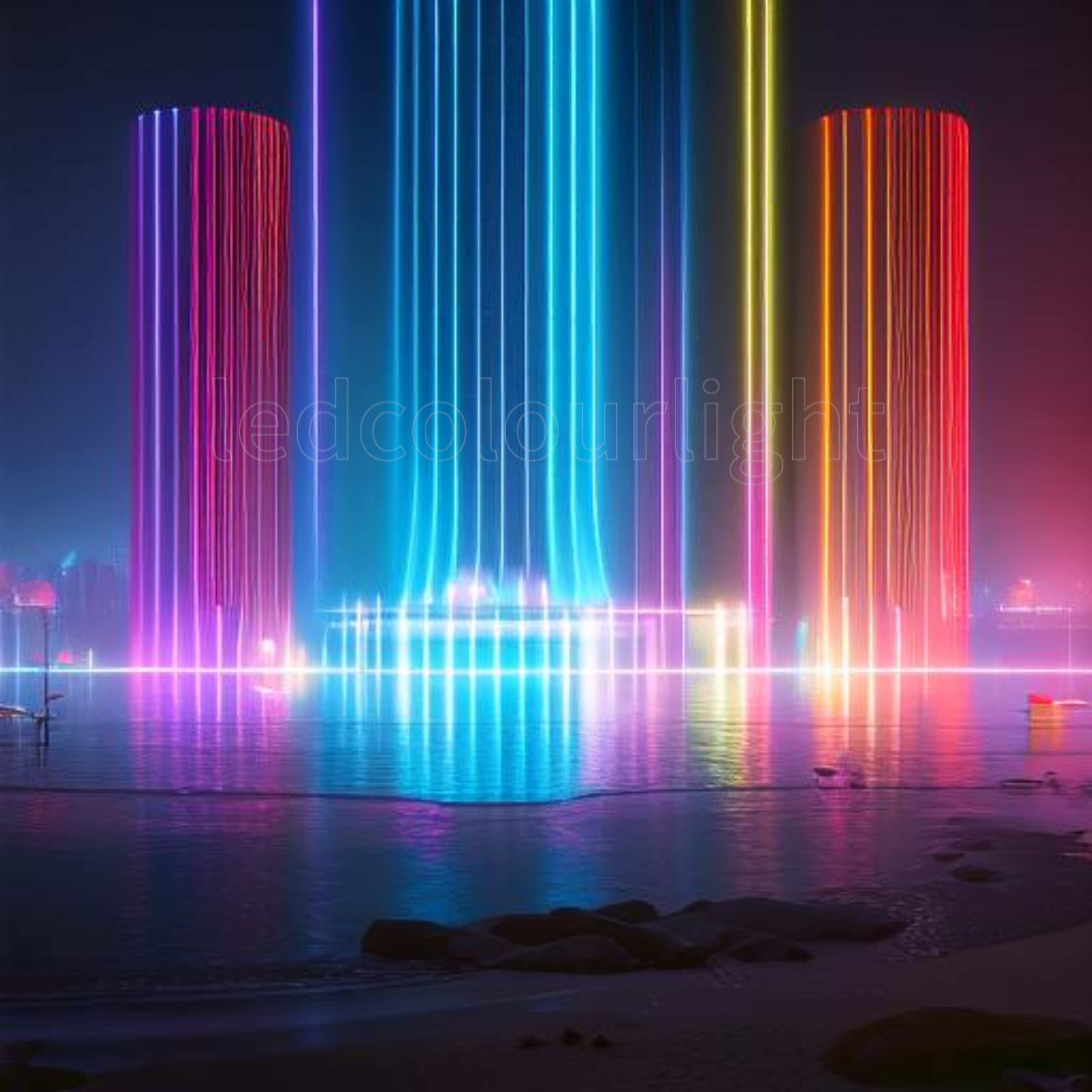 Highbright RGB LED color changing DMX LED underwater light IP65 LED Outdoors install fountain light park DJ event decoration LED