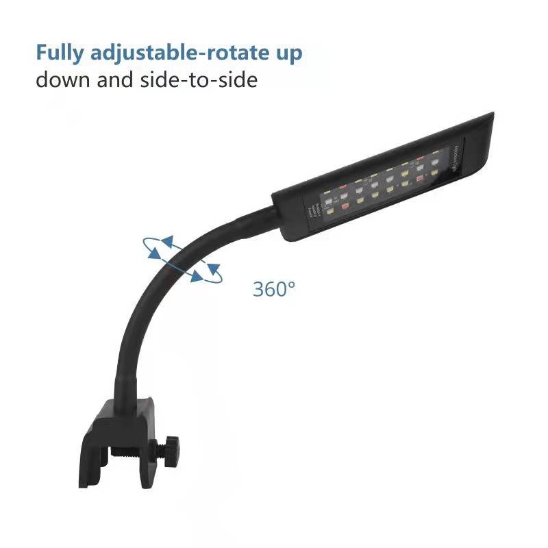 GAKO SJL-5 Mini Blue White Clip on Aquarium Lights Led for Planted Aquarium fish tank