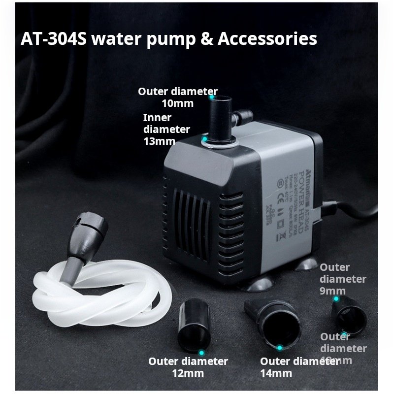 Chuangxing at304 water pump for Fish Tank ultra-quiet submersible pump mini aquarium fish tank anti-overheating