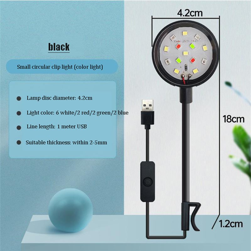 360 degree rotation aquarium light full spectrum clip on aquarium led light
