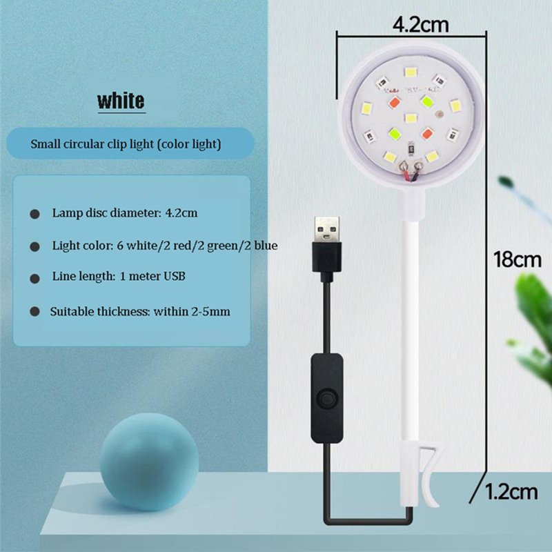 360 degree rotation aquarium light full spectrum clip on aquarium led light